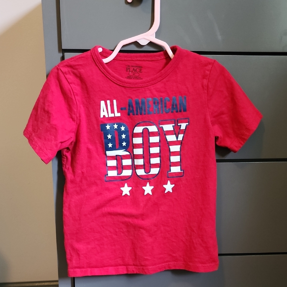 The Children's Place Red All-American Boy T-Shirt